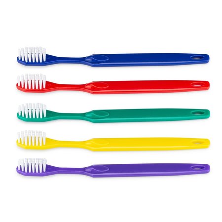 REGISTRY Assorted Color Plastic Toothbrushes, 72PK CT-190418